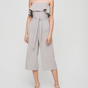 Aritzia Flutter Jump-suit in beige/tan